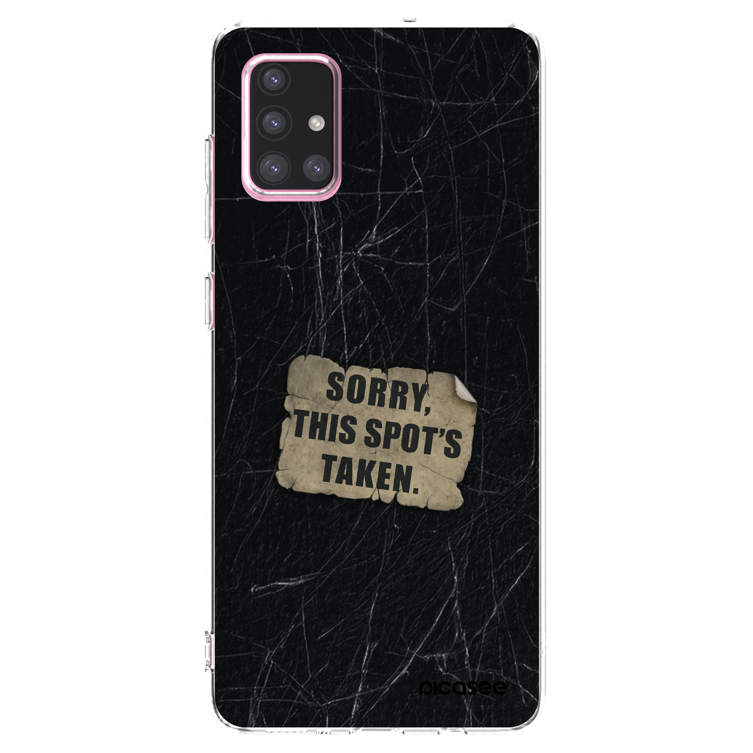 Picasee silikonowe przeźroczyste etui na Samsung Galaxy A71 A715F - SORRY