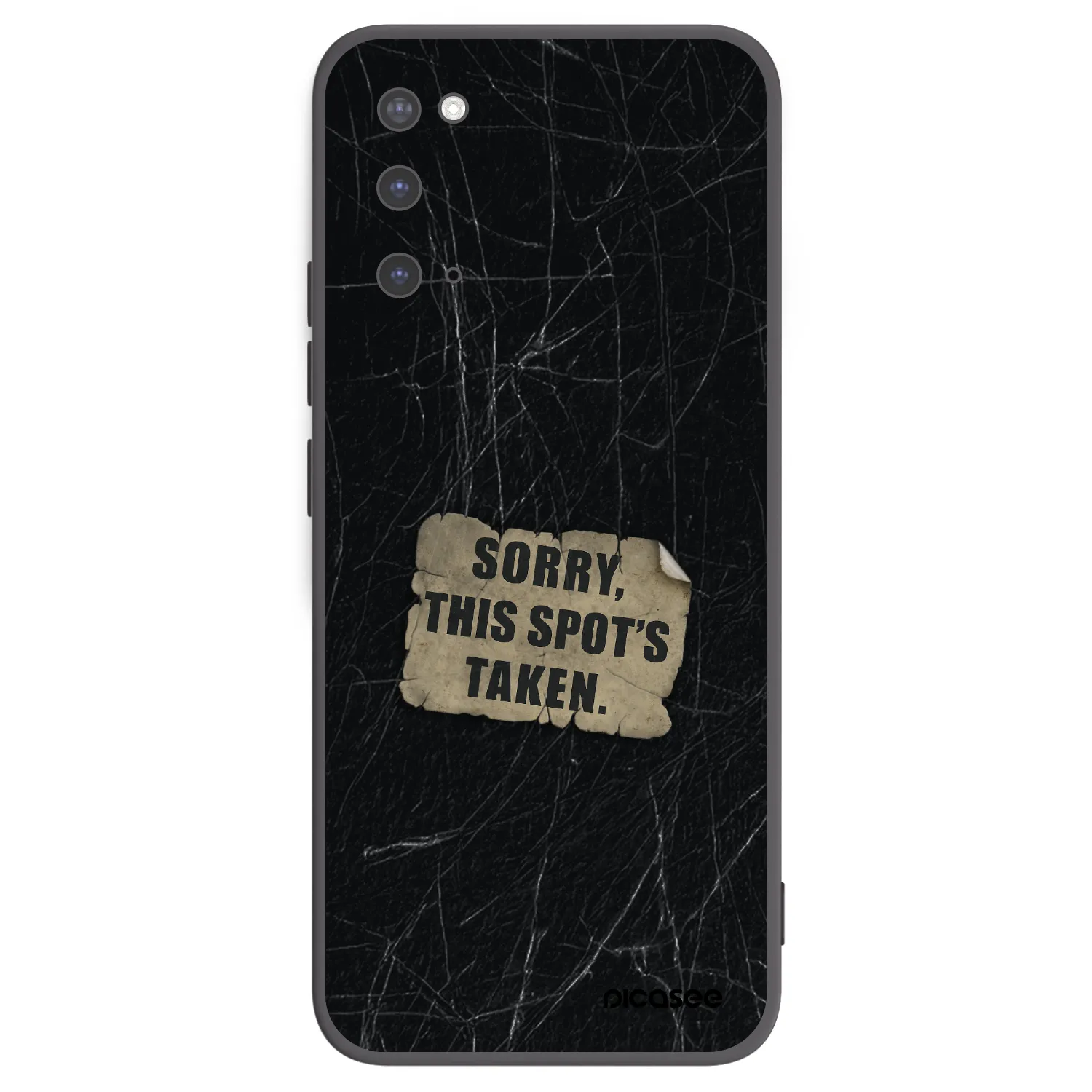 Picasee silikonowe czarne etui na Samsung Galaxy S20 G980F - SORRY