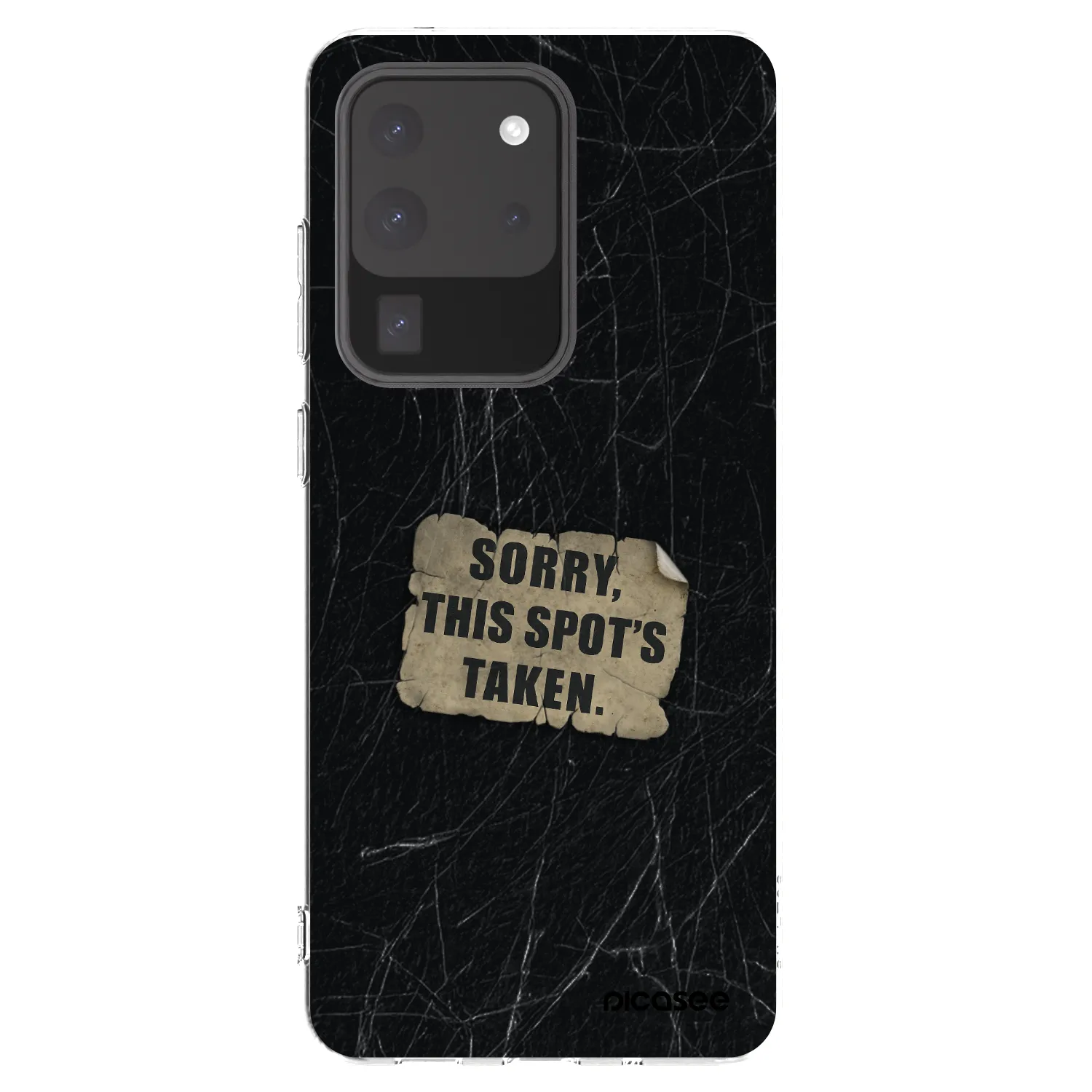 Picasee silikonowe przeźroczyste etui na Samsung Galaxy S20 Ultra 5G G988F - SORRY