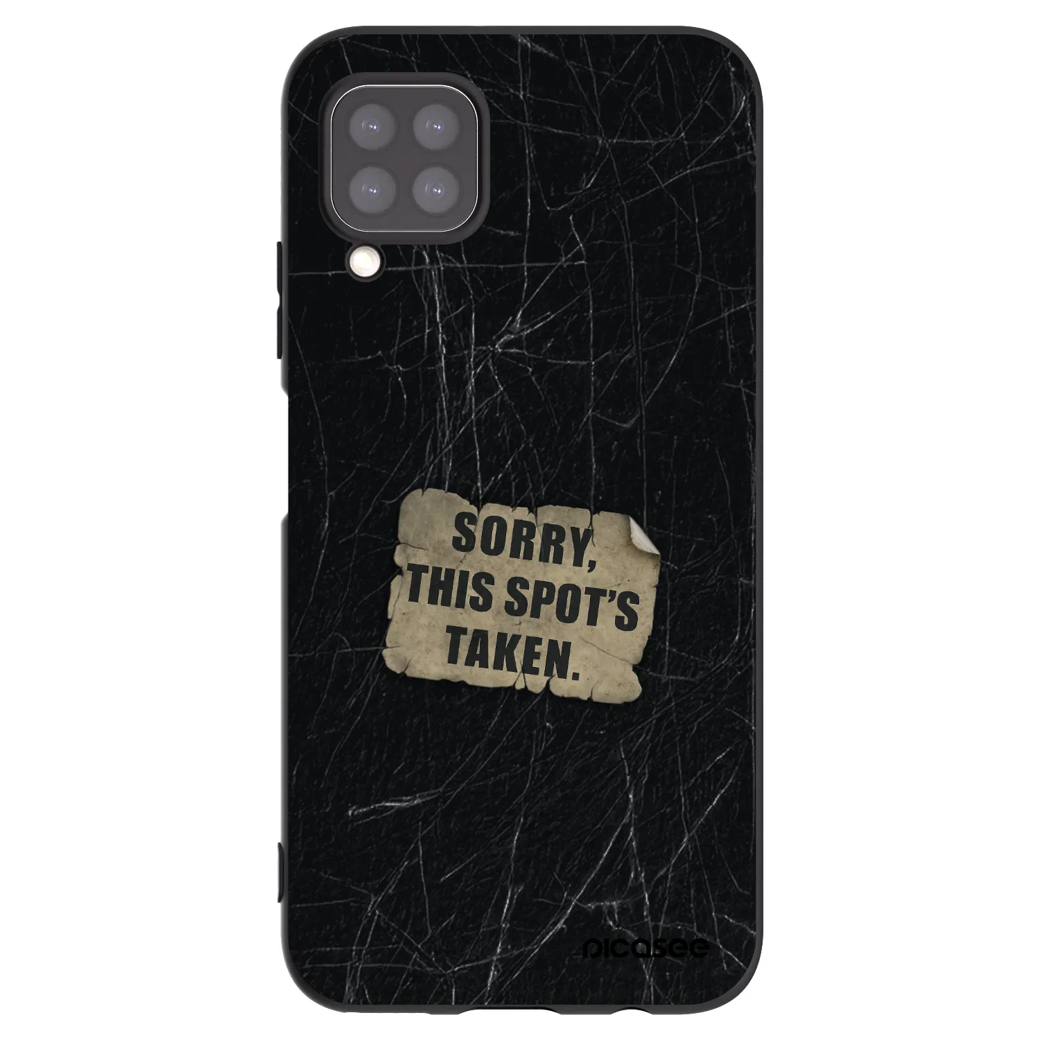 Picasee silikonowe czarne etui na Huawei P40 Lite - SORRY