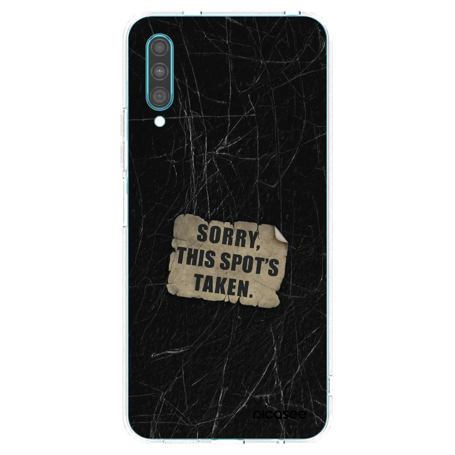 Picasee silikonowe przeźroczyste etui na Samsung Galaxy A30s A307F - SORRY