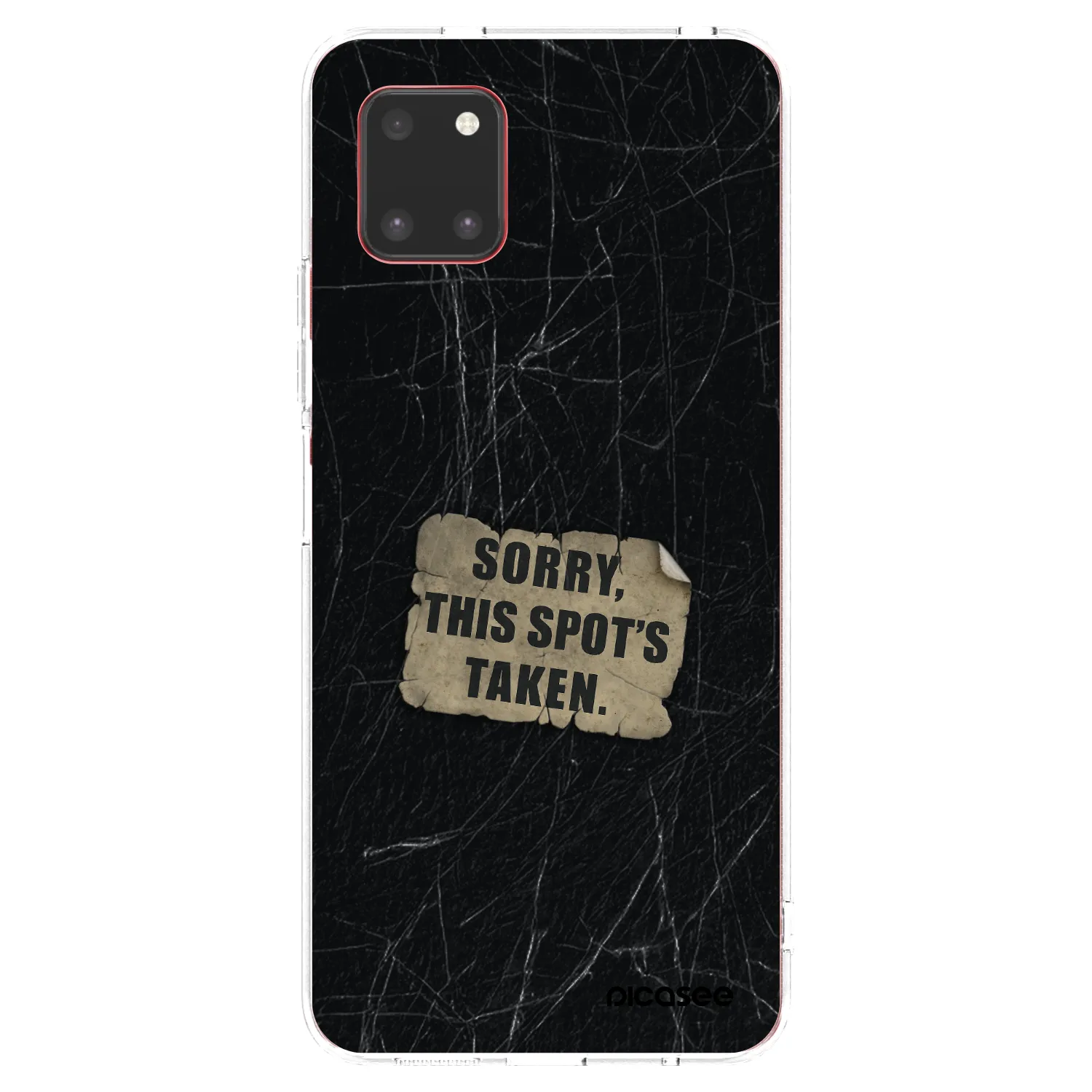 Picasee silikonowe przeźroczyste etui na Samsung Galaxy Note 10 Lite N770F - SORRY