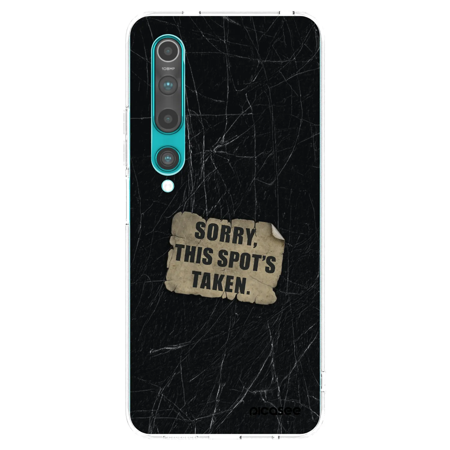 Picasee silikonowe przeźroczyste etui na Xiaomi Mi 10 - SORRY