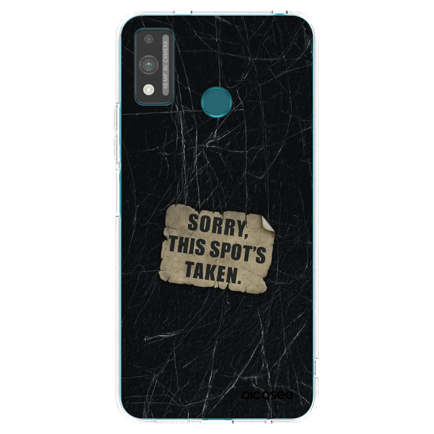 Picasee silikonowe przeźroczyste etui na Honor 9X Lite - SORRY