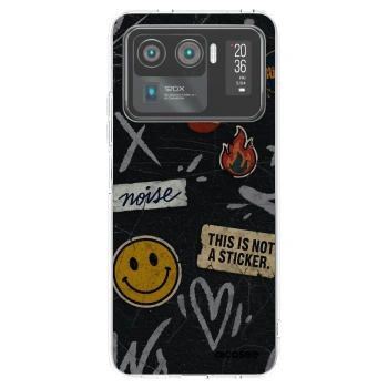 Picasee silikonowe przeźroczyste etui na Xiaomi Mi 11 Ultra - STICKERS x TAGS