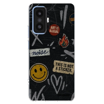 Picasee silikonowe przeźroczyste etui na Xiaomi 11T - STICKERS x TAGS