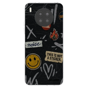 Picasee silikonowe przeźroczyste etui na Huawei Nova 8i - STICKERS x TAGS
