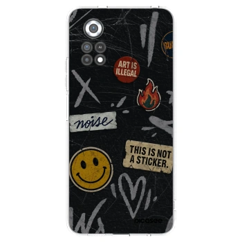 Picasee silikonowe przeźroczyste etui na Xiaomi Poco X4 Pro 5G - STICKERS x TAGS