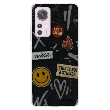 Picasee silikonowe przeźroczyste etui na Xiaomi 12 - STICKERS x TAGS