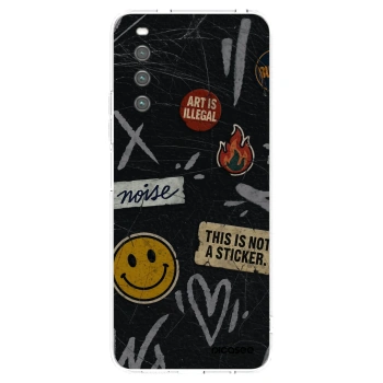Picasee silikonowe przeźroczyste etui na Sony Xperia 10 IV 5G - STICKERS x TAGS