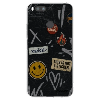 Picasee silikonowe przeźroczyste etui na Xiaomi Redmi A1 - STICKERS x TAGS