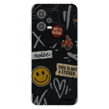Picasee silikonowe przeźroczyste etui na Xiaomi Poco X5 - STICKERS x TAGS