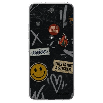 Picasee silikonowe przeźroczyste etui na Honor Magic5 Lite 5G - STICKERS x TAGS