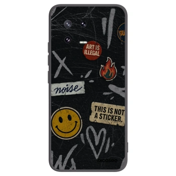 Picasee silikonowe czarne etui na Xiaomi 13 Pro - STICKERS x TAGS