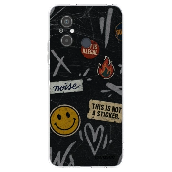 Picasee silikonowe przeźroczyste etui na Xiaomi Redmi 12C - STICKERS x TAGS