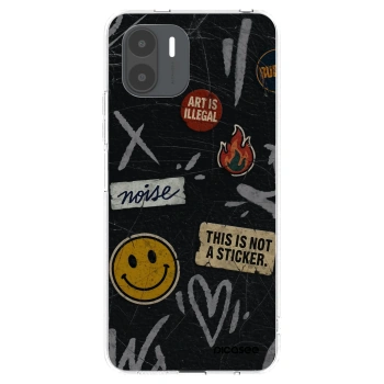 Picasee silikonowe przeźroczyste etui na Xiaomi Redmi A2 - STICKERS x TAGS