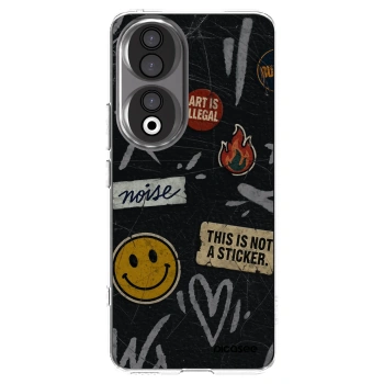Picasee silikonowe przeźroczyste etui na Honor 90 5G - STICKERS x TAGS