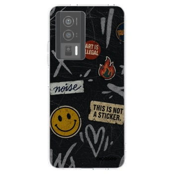 Picasee silikonowe przeźroczyste etui na Xiaomi Poco F5 Pro 5G - STICKERS x TAGS