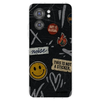 Picasee silikonowe przeźroczyste etui na Motorola Edge 40 - STICKERS x TAGS