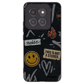 Picasee silikonowe czarne etui na Xiaomi 14 Pro - STICKERS x TAGS