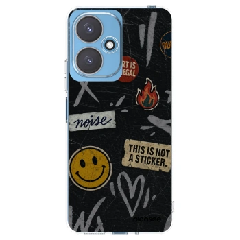Picasee silikonowe przeźroczyste etui na Xiaomi Redmi 13C 5G - STICKERS x TAGS