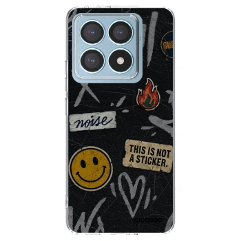 Picasee silikonowe przeźroczyste etui na Xiaomi 14T Pro - STICKERS x TAGS