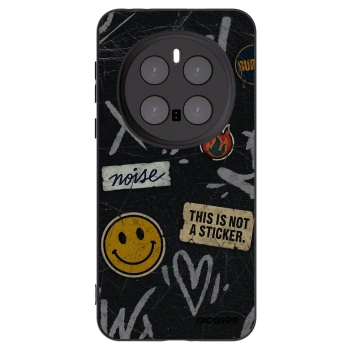 Picasee silikonowe czarne etui na Honor Magic7 Pro 5G - STICKERS x TAGS