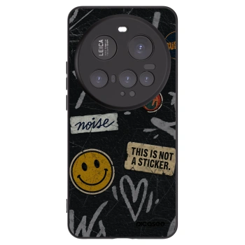 Picasee silikonowe czarne etui na Xiaomi 15 Ultra - STICKERS x TAGS