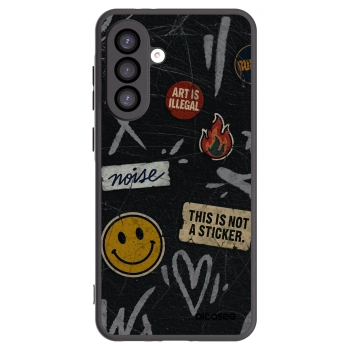 Picasee silikonowe czarne etui na Samsung Galaxy A26 5G A266B - STICKERS x TAGS