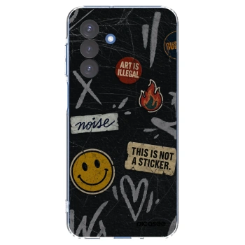 Picasee silikonowe przeźroczyste etui na Samsung Galaxy A17 5G - STICKERS x TAGS