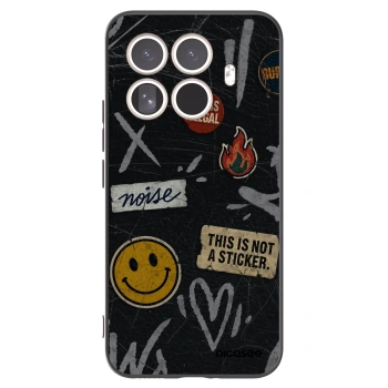 Picasee silikonowe czarne etui na Xiaomi 15T Pro - STICKERS x TAGS