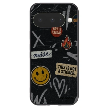 Picasee silikonowe czarne etui na Google Pixel 10 - STICKERS x TAGS