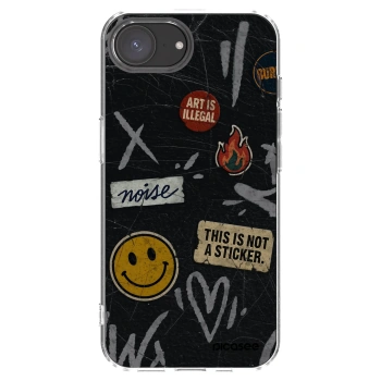 Picasee silikonowe przeźroczyste etui na Apple iPhone 17e - STICKERS x TAGS
