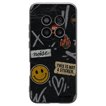Picasee silikonowe czarne etui na Honor Magic8 Pro 5G - STICKERS x TAGS