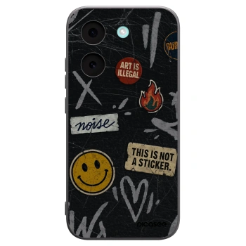 Picasee silikonowe czarne etui na Xiaomi Poco X8 Pro - STICKERS x TAGS