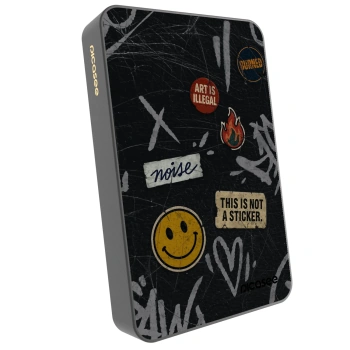 Powerbank z MagSafe 10 000 mAh Szary - STICKERS x TAGS