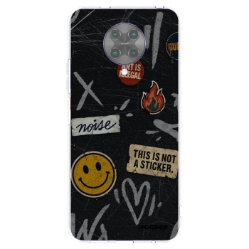 Picasee silikonowe przeźroczyste etui na Xiaomi Poco F2 Pro - STICKERS x TAGS