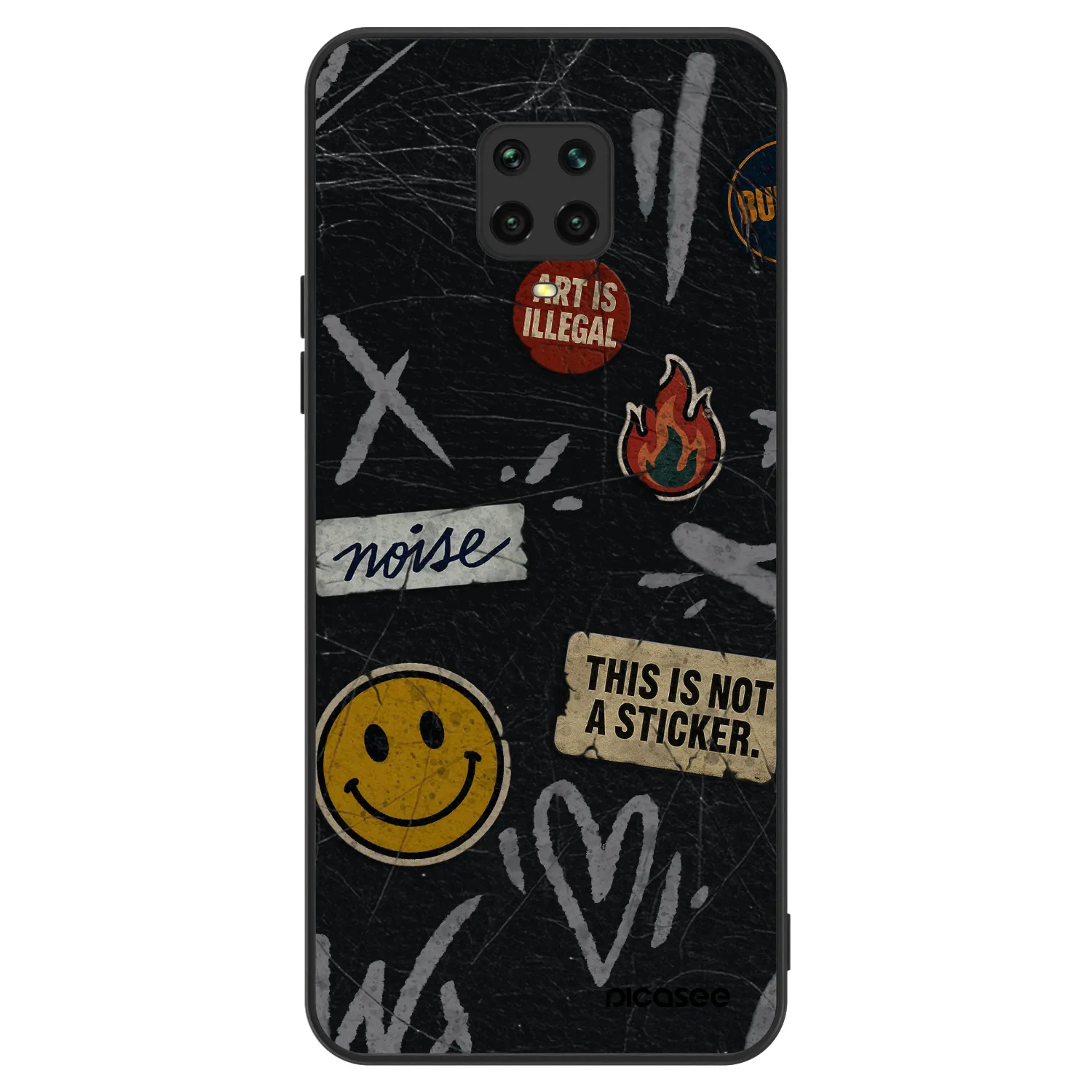 Picasee ULTIMATE CASE na Xiaomi Redmi Note 9 Pro - STICKERS x TAGS