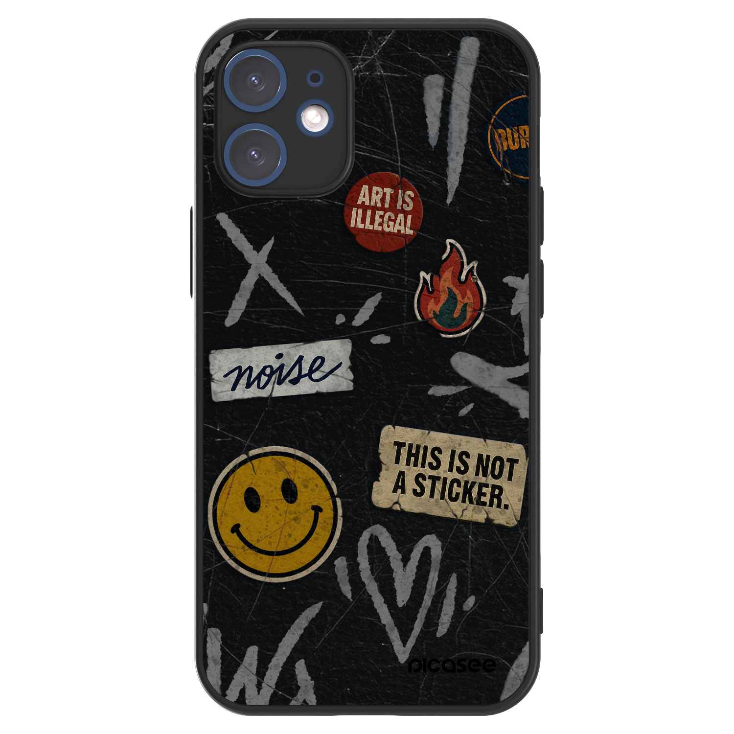 Picasee ULTIMATE CASE na Apple iPhone 12 mini - STICKERS x TAGS