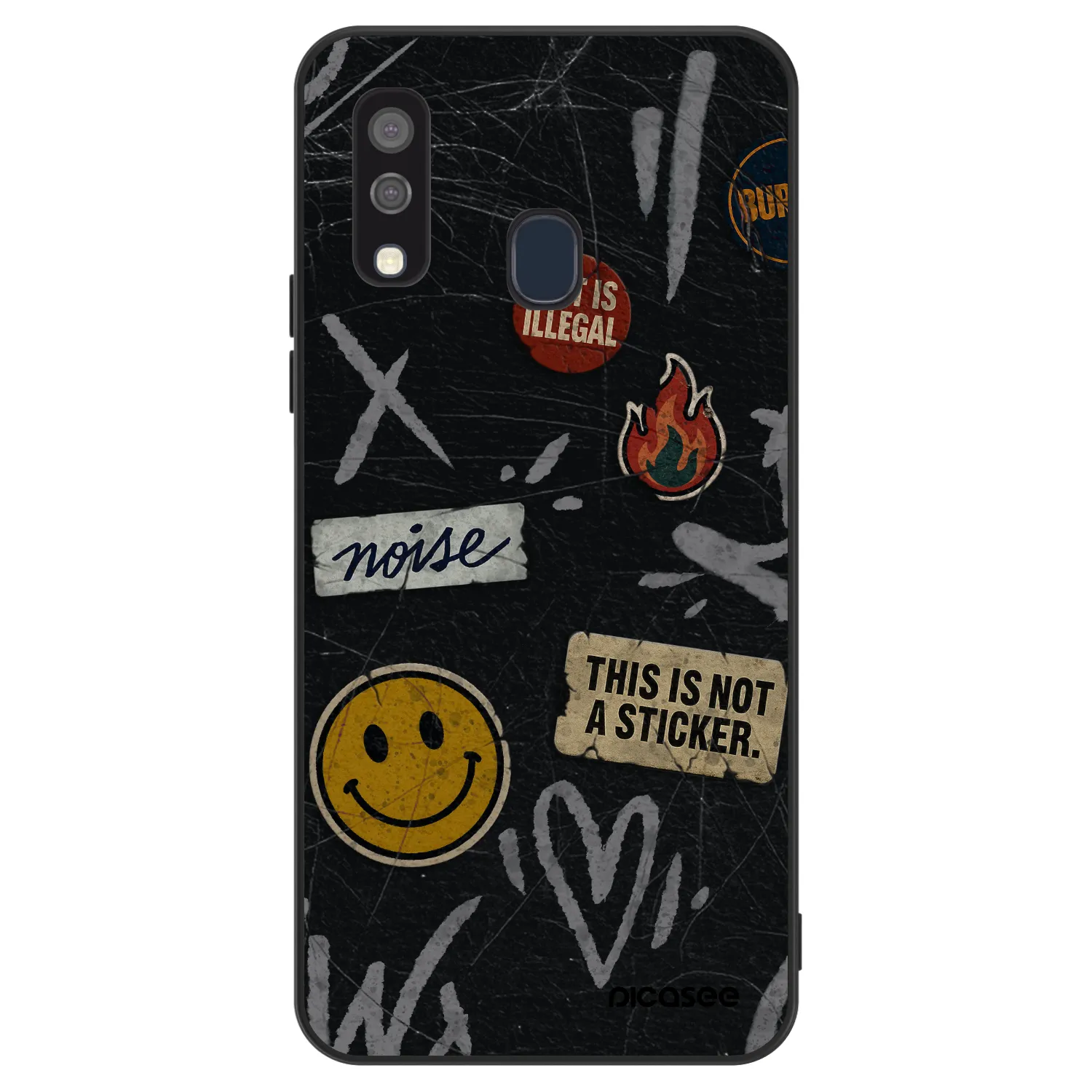 Picasee ULTIMATE CASE na Samsung Galaxy A40 A405F - STICKERS x TAGS