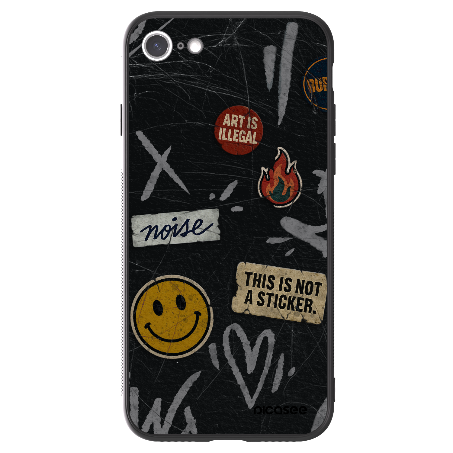 Picasee ULTIMATE CASE na Apple iPhone SE 2020 - STICKERS x TAGS