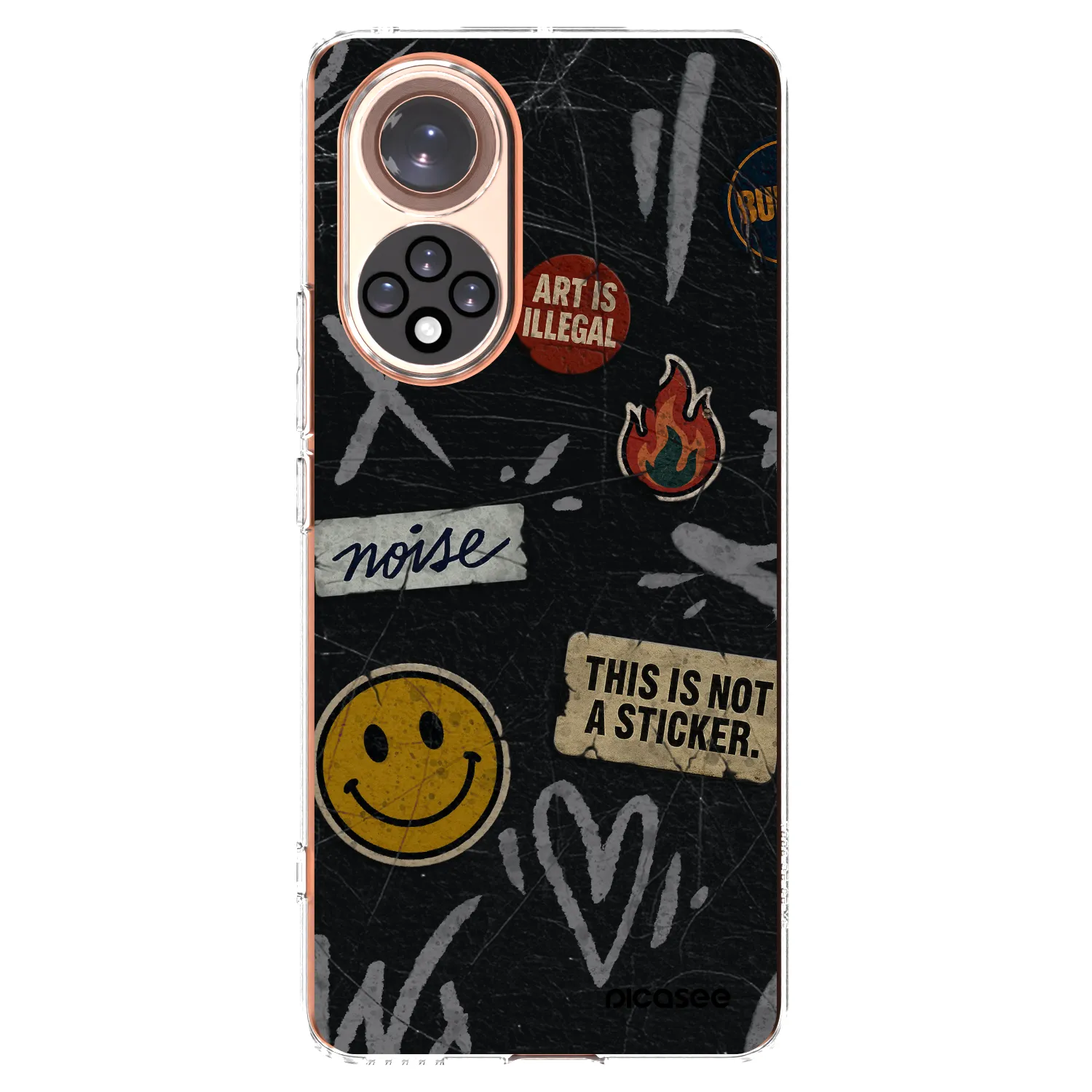 Picasee silikonowe przeźroczyste etui na Huawei Nova 9 - STICKERS x TAGS
