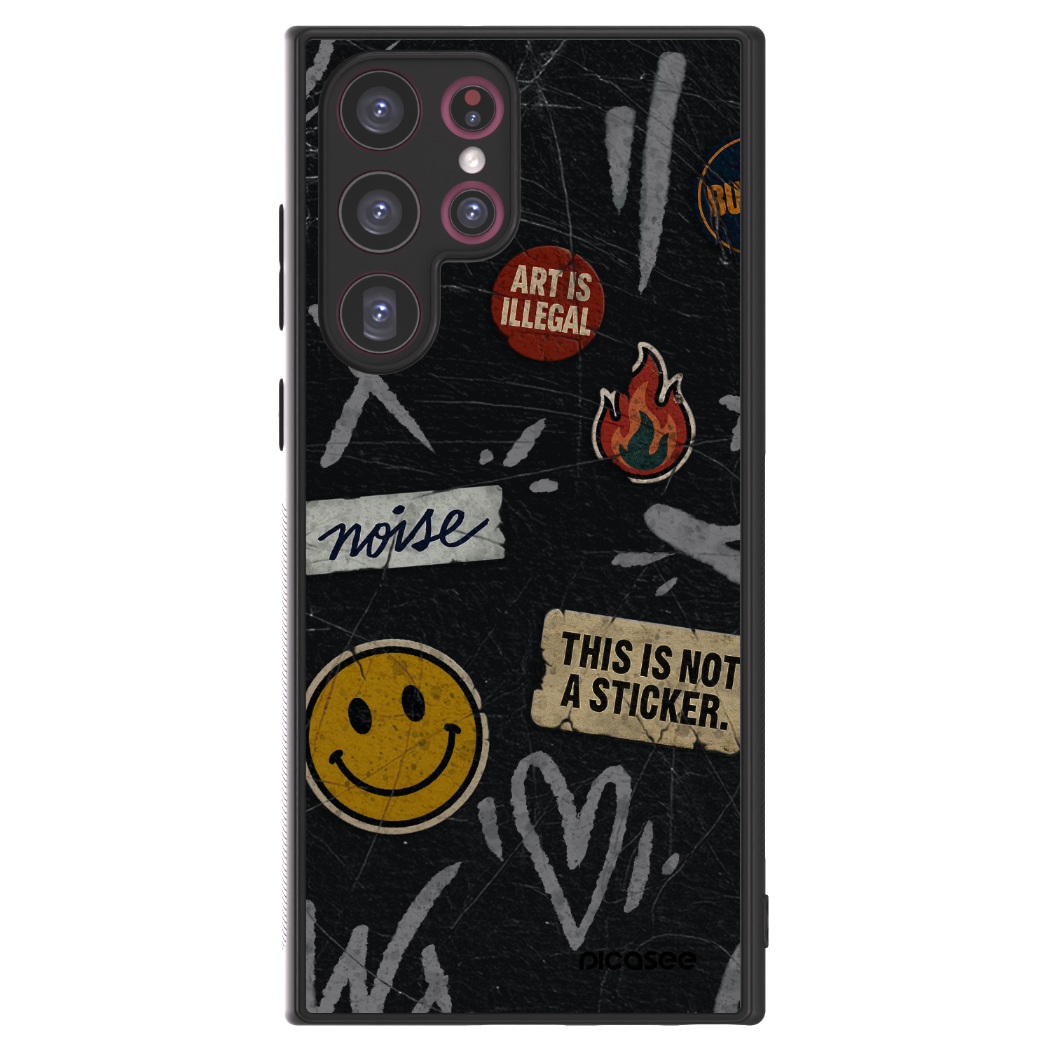 Picasee ULTIMATE CASE na Samsung Galaxy S22 Ultra 5G - STICKERS x TAGS