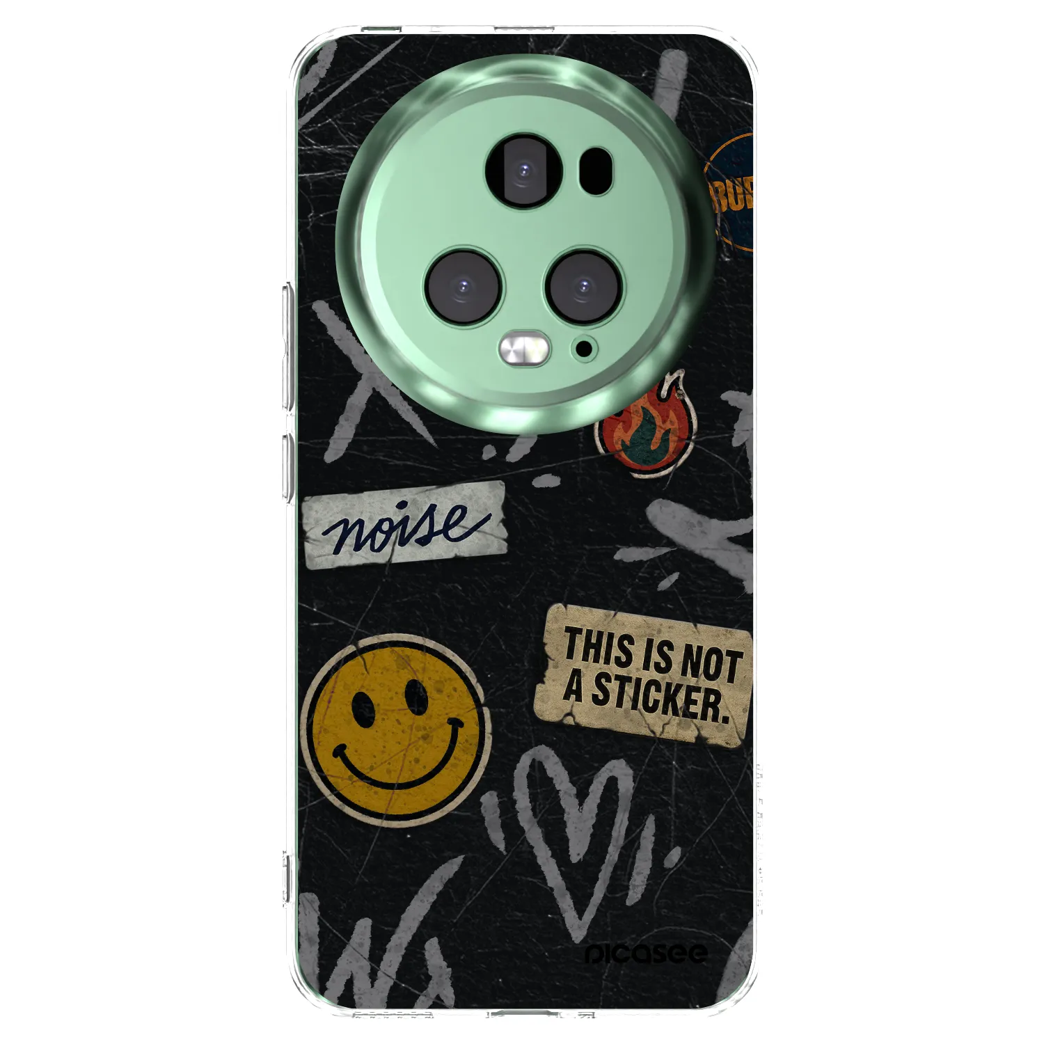 Picasee silikonowe przeźroczyste etui na Honor Magic5 Pro - STICKERS x TAGS