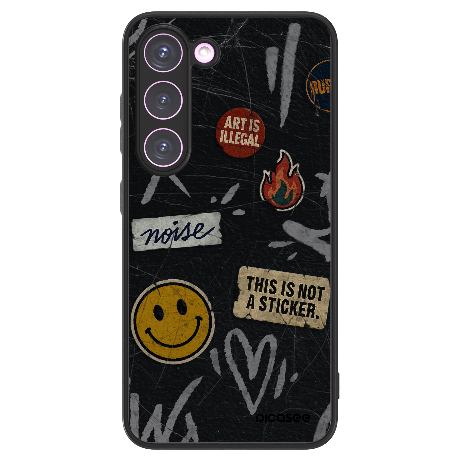 Picasee ULTIMATE CASE PowerShare pro Samsung Galaxy S23 5G - STICKERS x TAGS