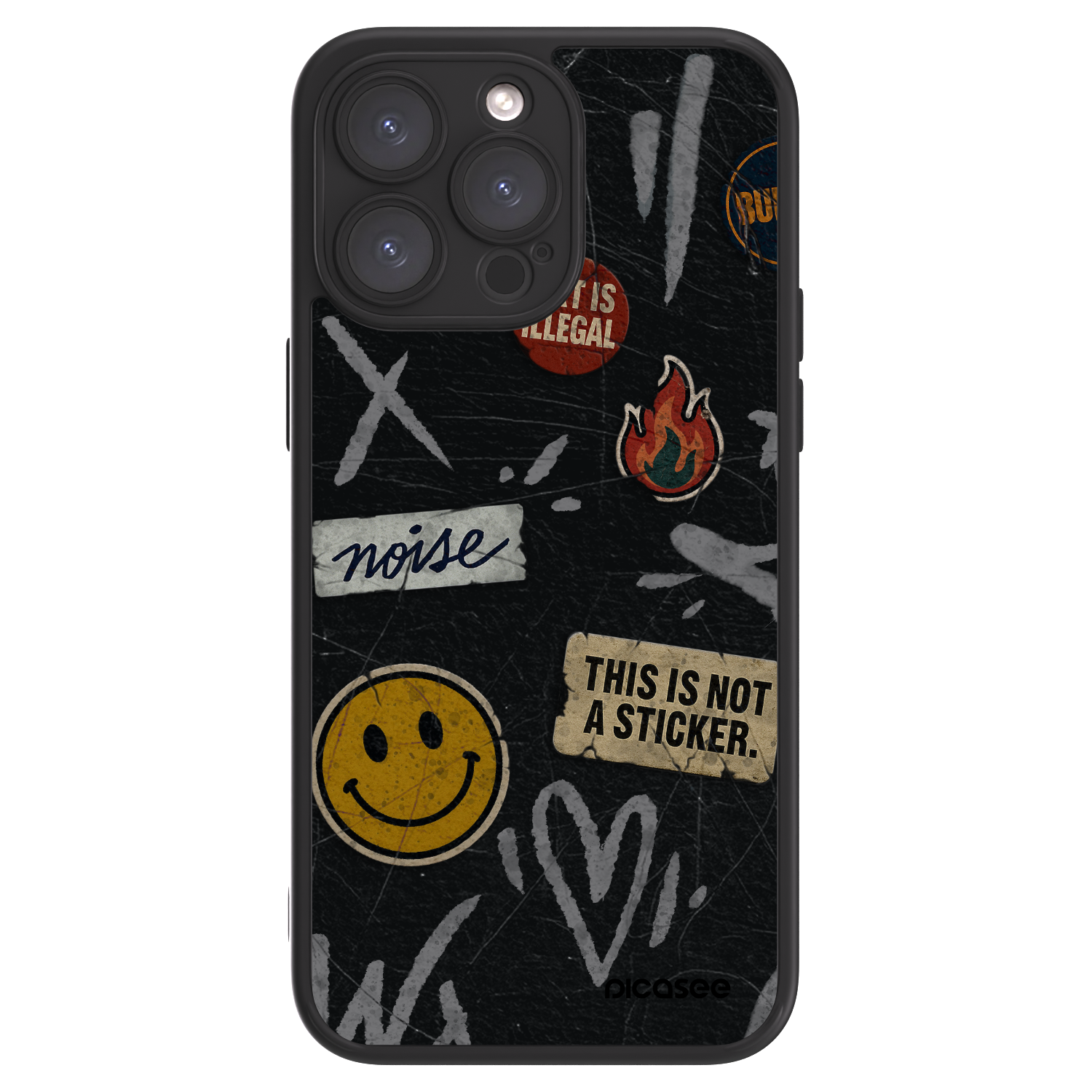 Picasee ULTIMATE CASE na Apple iPhone 15 Pro Max - STICKERS x TAGS