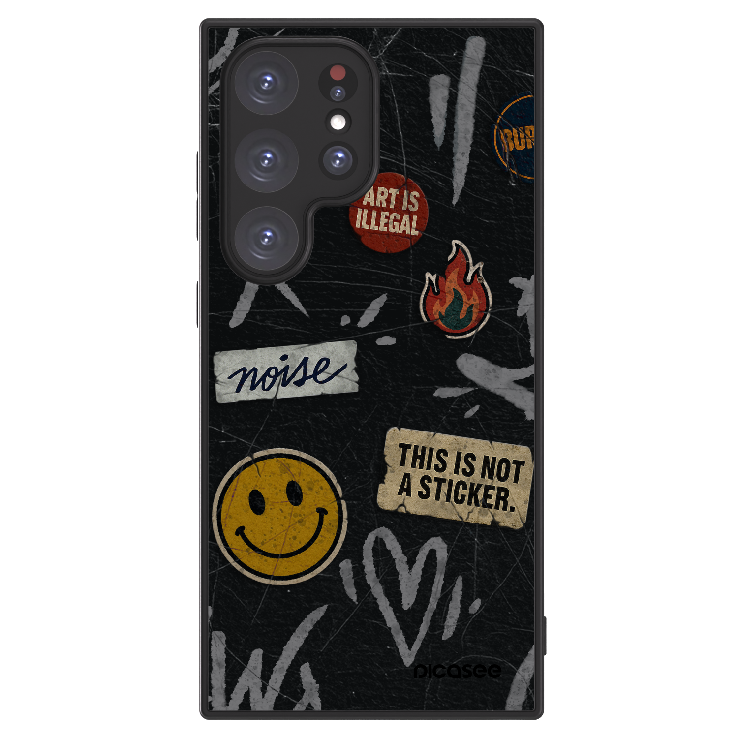 Picasee ULTIMATE CASE PowerShare pro Samsung Galaxy S24 Ultra S928B 5G - STICKERS x TAGS