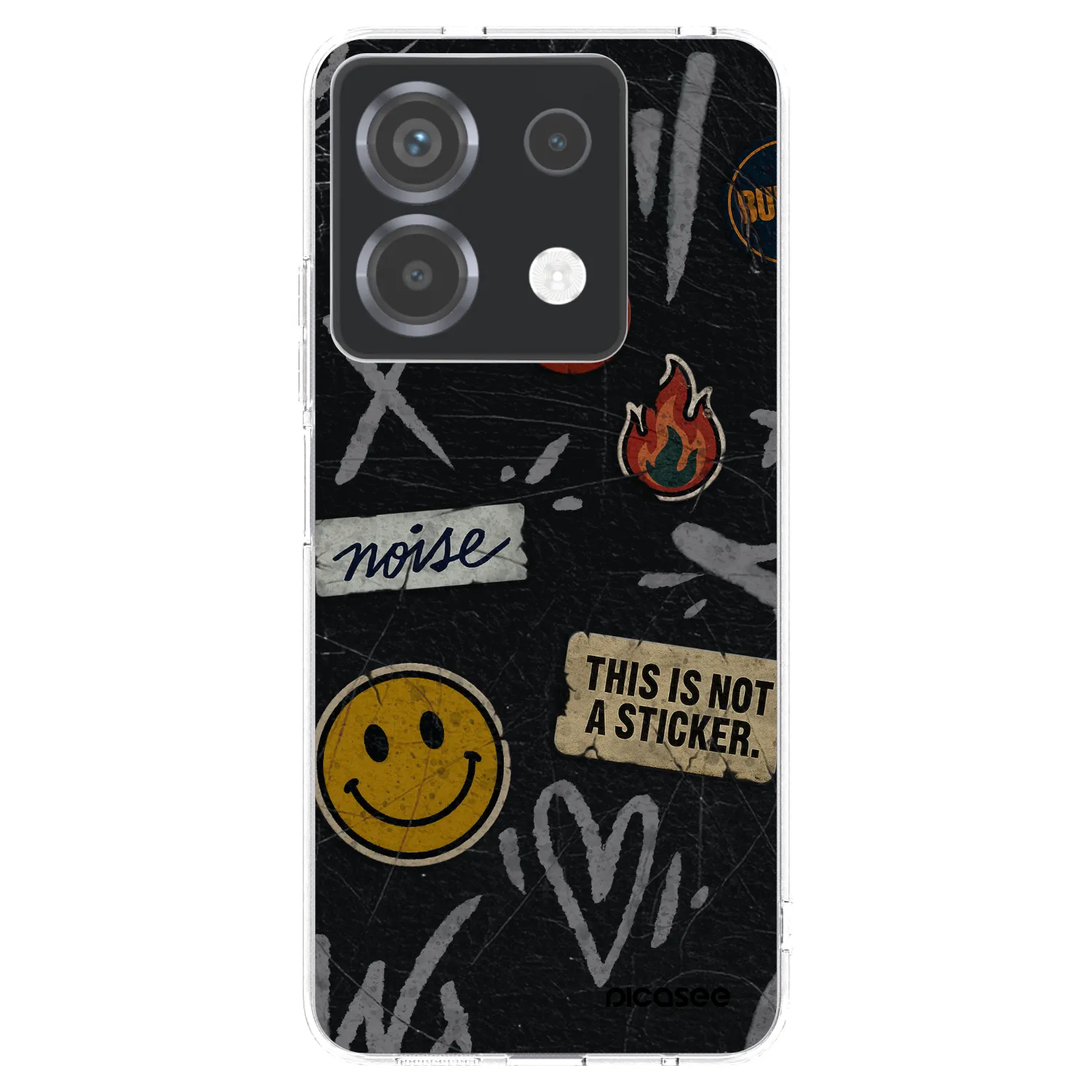 Picasee silikonowe przeźroczyste etui na Xiaomi Poco X6 - STICKERS x TAGS