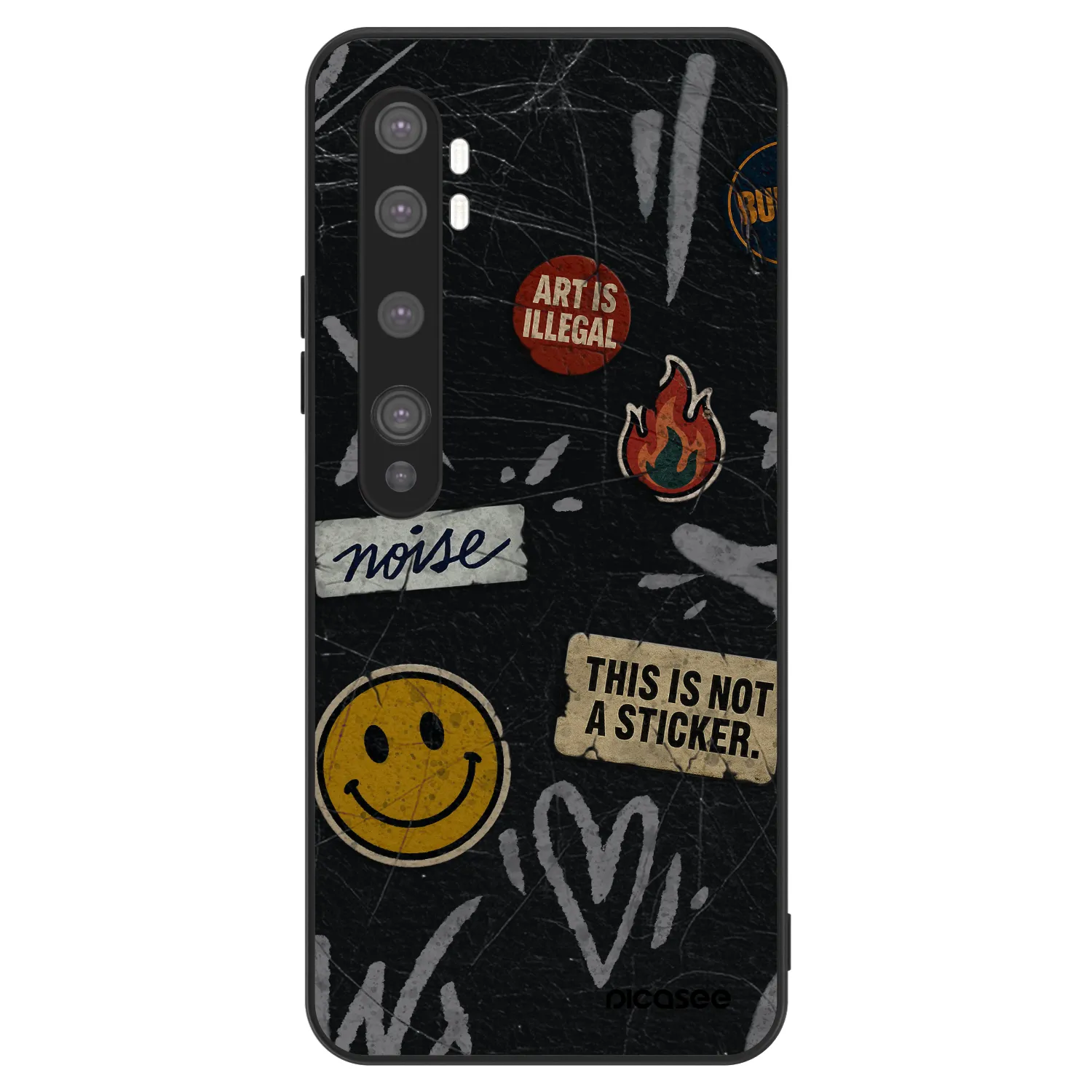 Picasee ULTIMATE CASE na Xiaomi Mi Note 10 (Pro) - STICKERS x TAGS