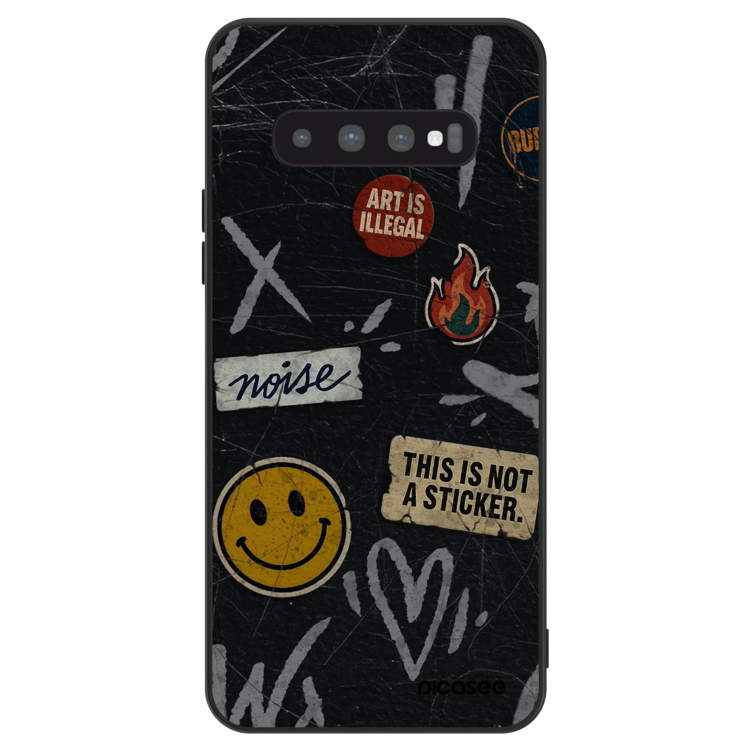Picasee ULTIMATE CASE na Samsung Galaxy S10 Plus G975 - STICKERS x TAGS